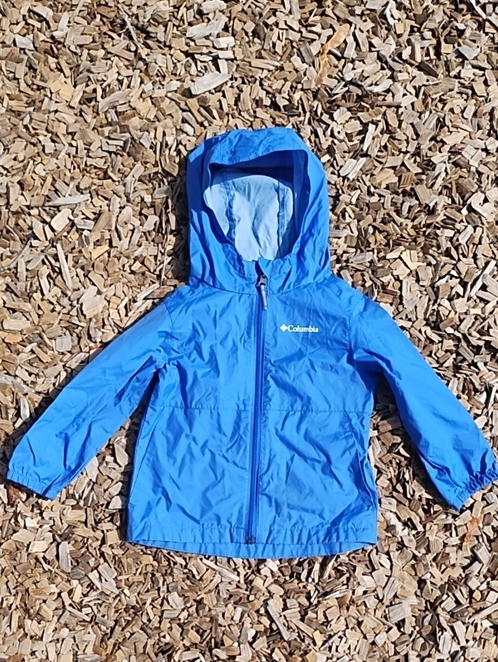 Columbia Girls 3T Windbreaker Rain Jacket Lightweight Purple Periwinkle Blue